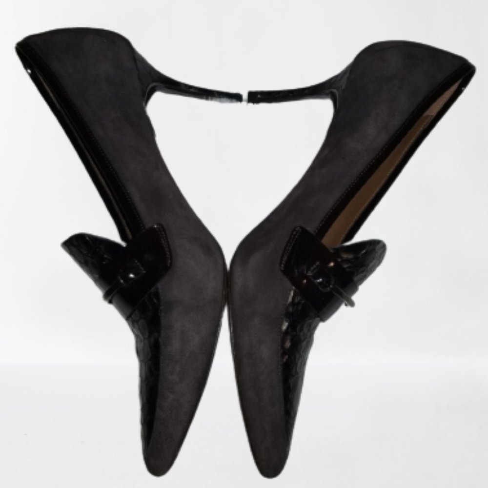 Donald J Pliner Tala Brown Suede Pump 9M